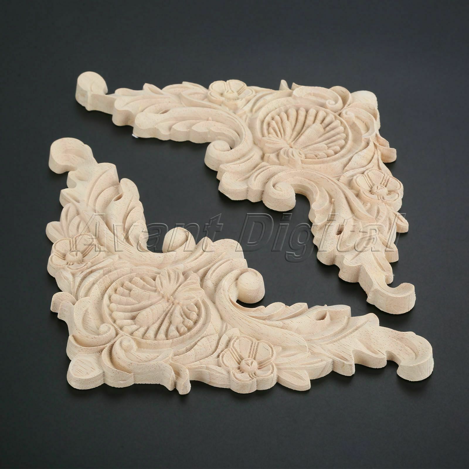 17*17cm European Home Decoration Corner Flower Onlay Applique Wall Door Cabinet