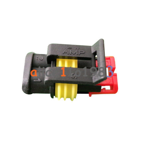 1 Set Waterproof 2 Pin Way Sealed Electrical Wire HID Connector Plug For Car