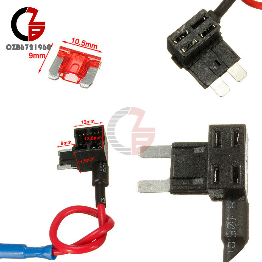 12V 10A TAP Adapter Car Add-a-circuit Fuse Micro ATM APM Auto Blade Fuse Holder
