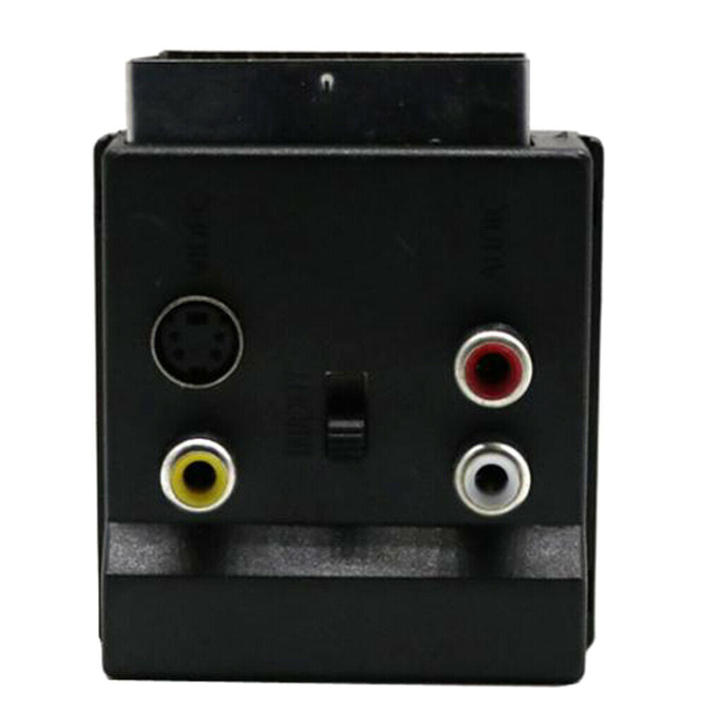 Switchable Scart Male To Scart Female M / F S Video 3 Rca Audio