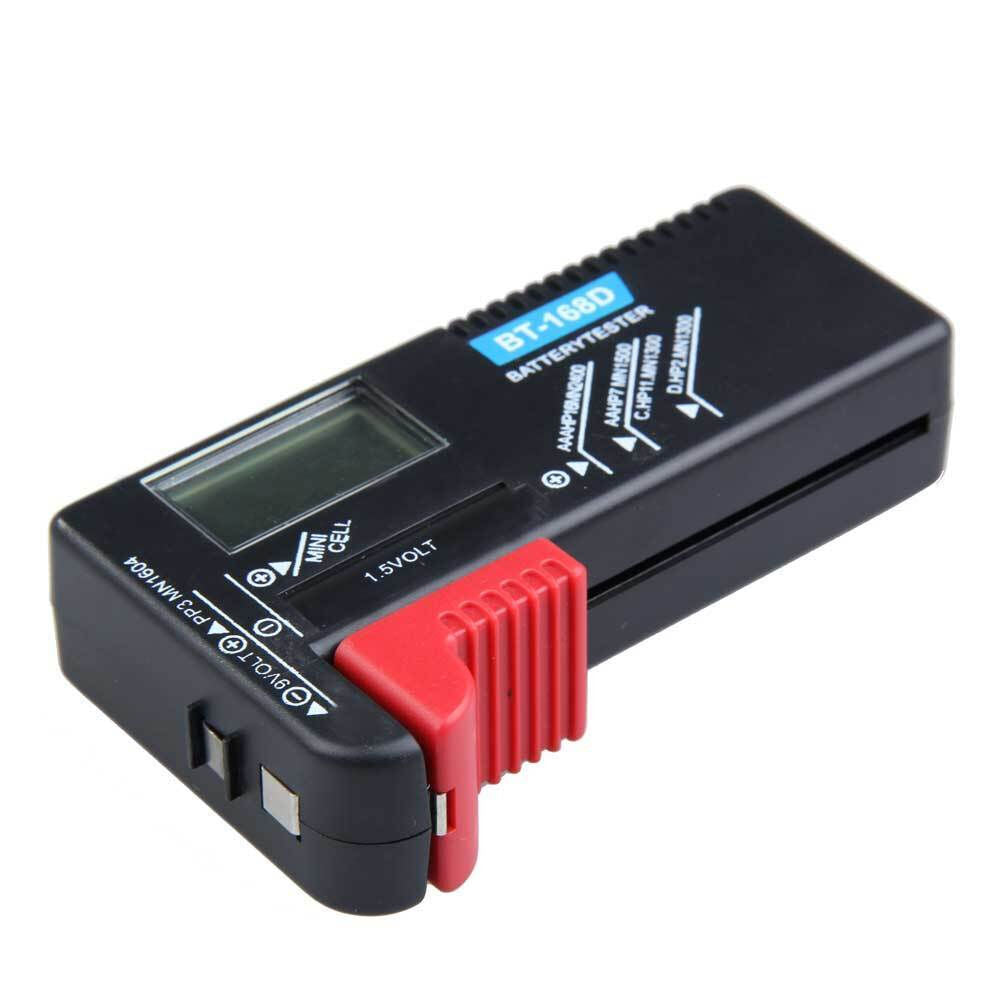 Useful Digital LCD BT-168D PP3 6F22 Alkaline 9V AAA AA Battery Tester