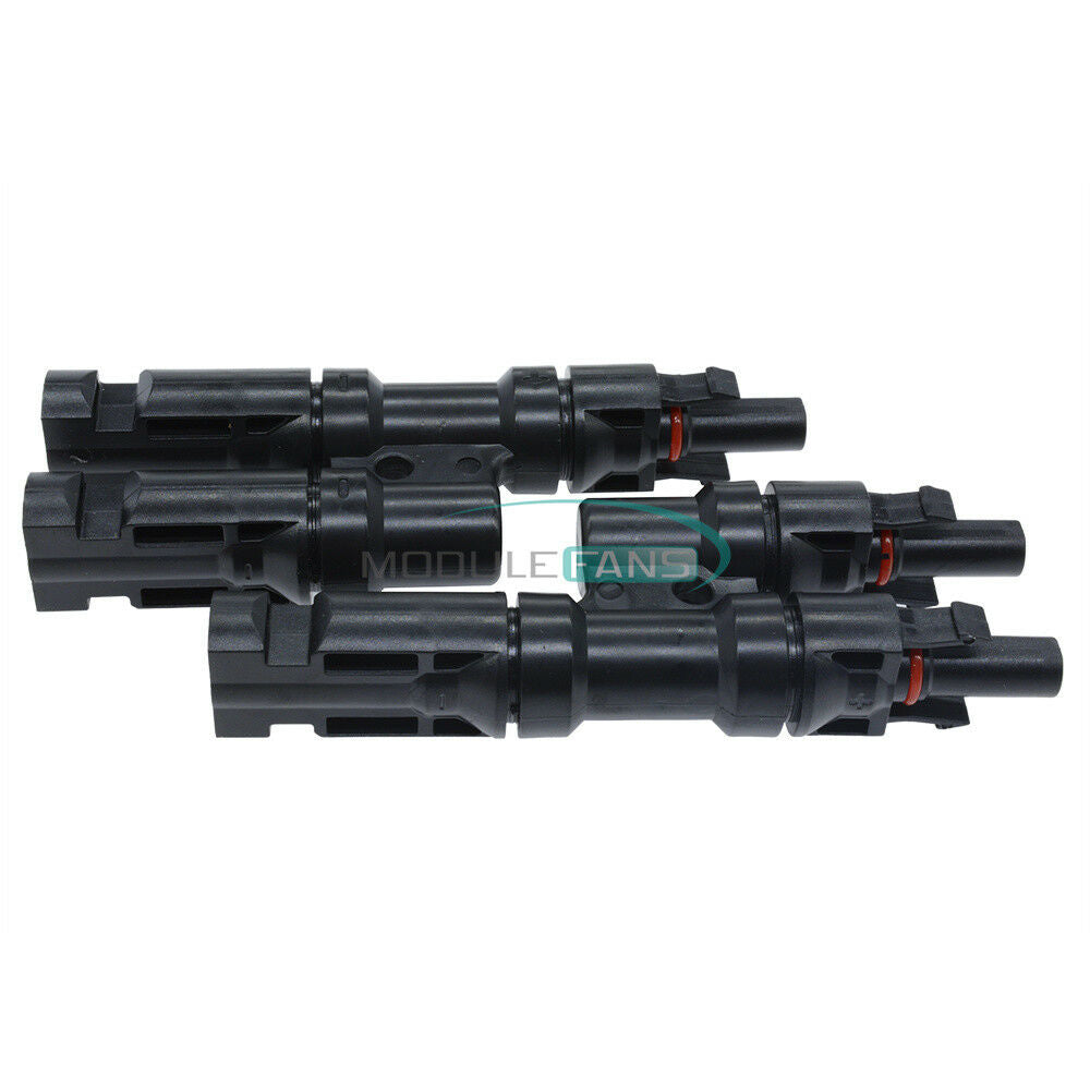 1 Pair Adapter Y Branch T Branch 30A Female Male Connectors for Solar Panel