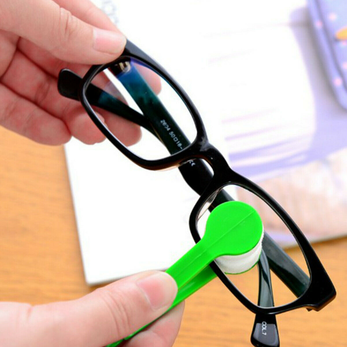 3Pcs Portable Sunglasses Glass Cleaner Eyeglass Microfiber Cleaning Brush Tool
