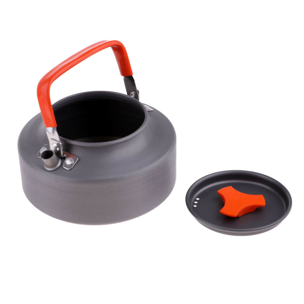 Foldable Non Stick Aluminium Pot Pan Kettle Camping Cooking Cookware Set