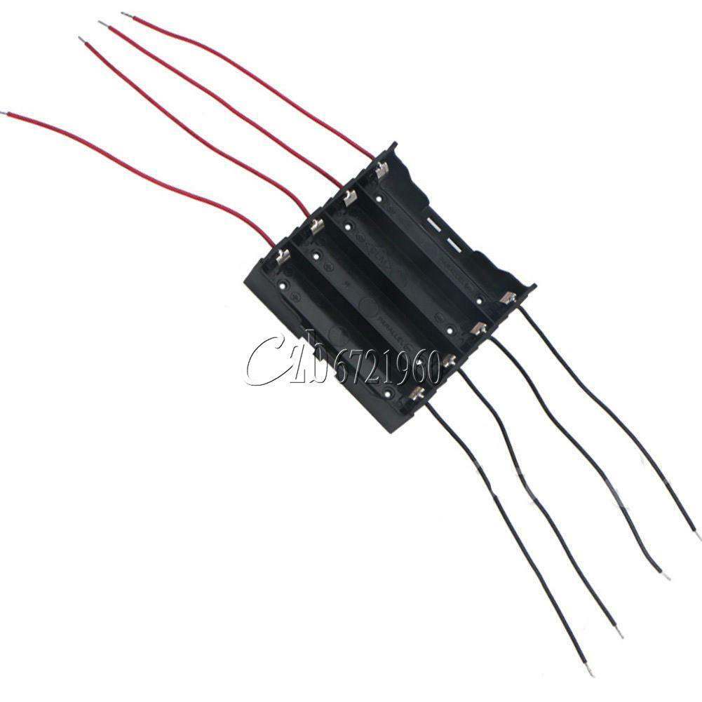 Plastic Battery Case Holder Storage Box For 4x 18650 Rechargeable Battery