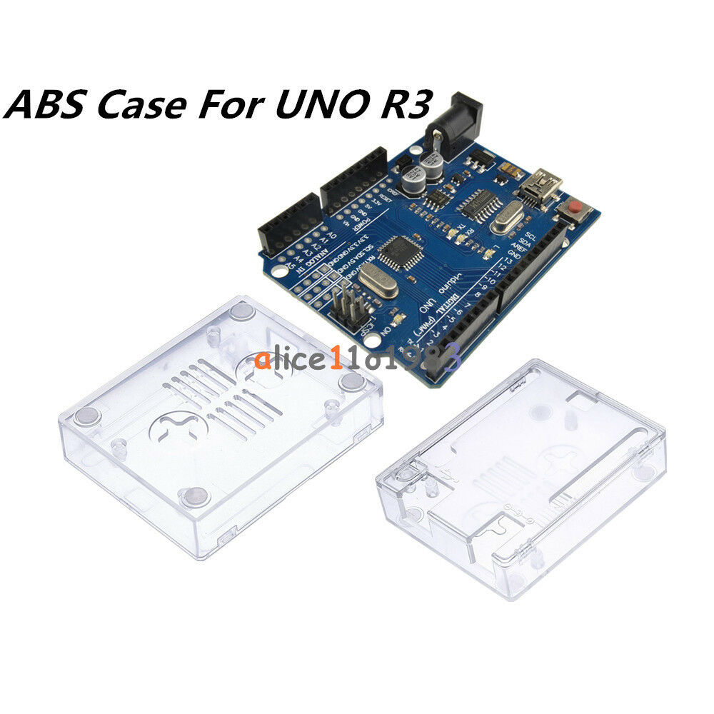 Clear ABS Case Shell Enclosure Box Screw For Arduino UNO R3 Mini/Micro/Type USB