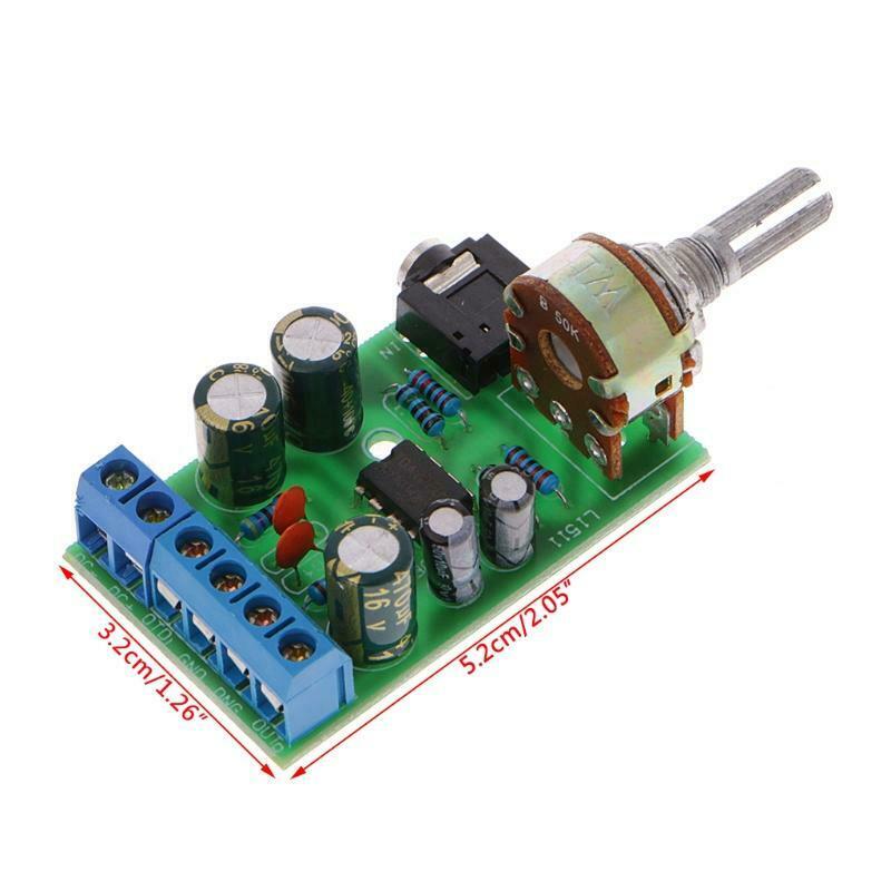 DC 1.8-12V TDA2822M 2.0 Channel Stereo Mini AUX Audio Amplifier Board Module AMP