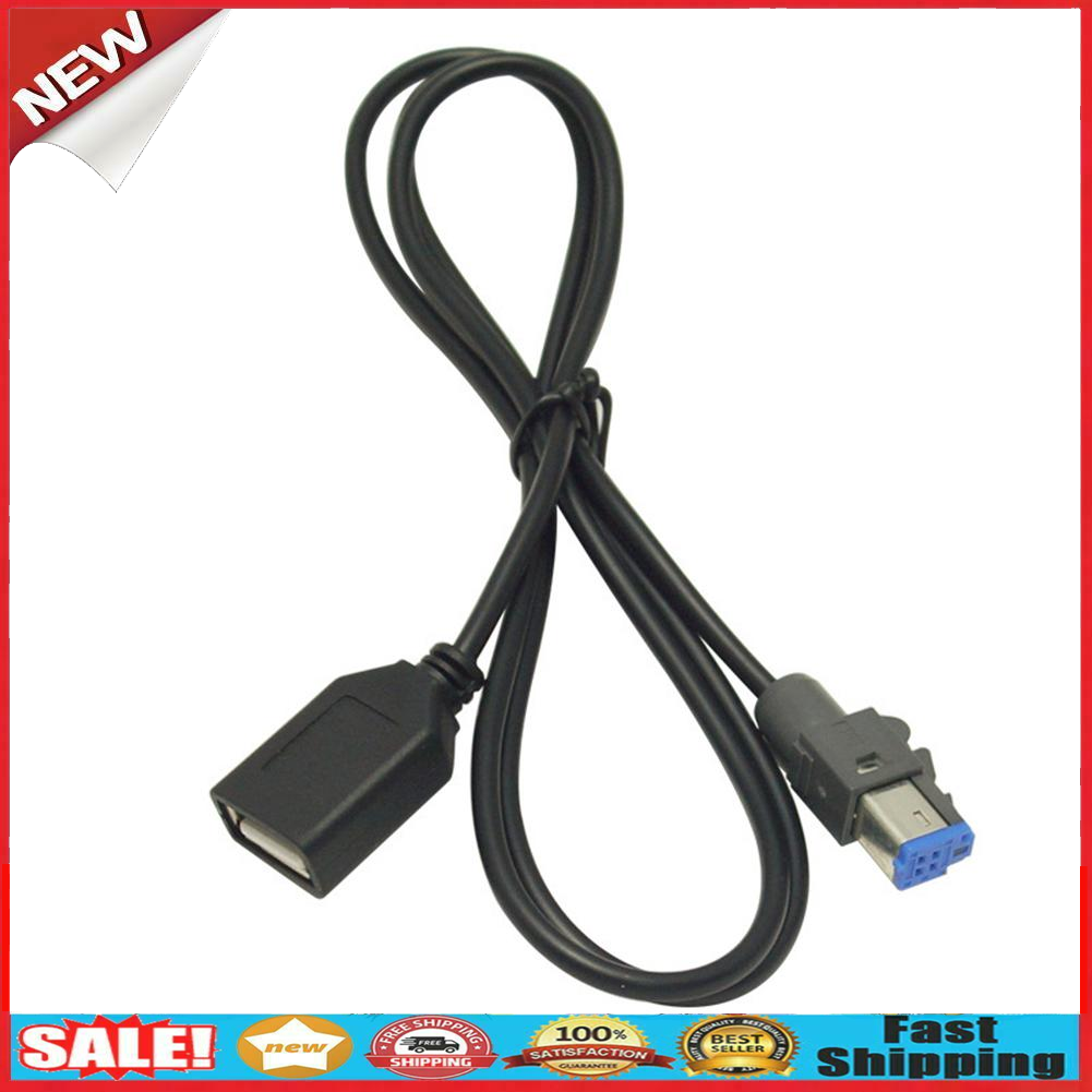 USB Female to AUX-In 4Pin Car Audio Adapter Cable for Subaru Forester XV @