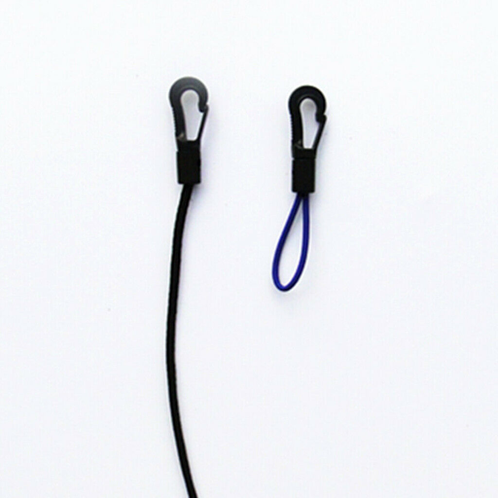 5m Shock Bungee Cord with 20 Pcs 5mm Carabiner Hook Buckle Elastic Rope End