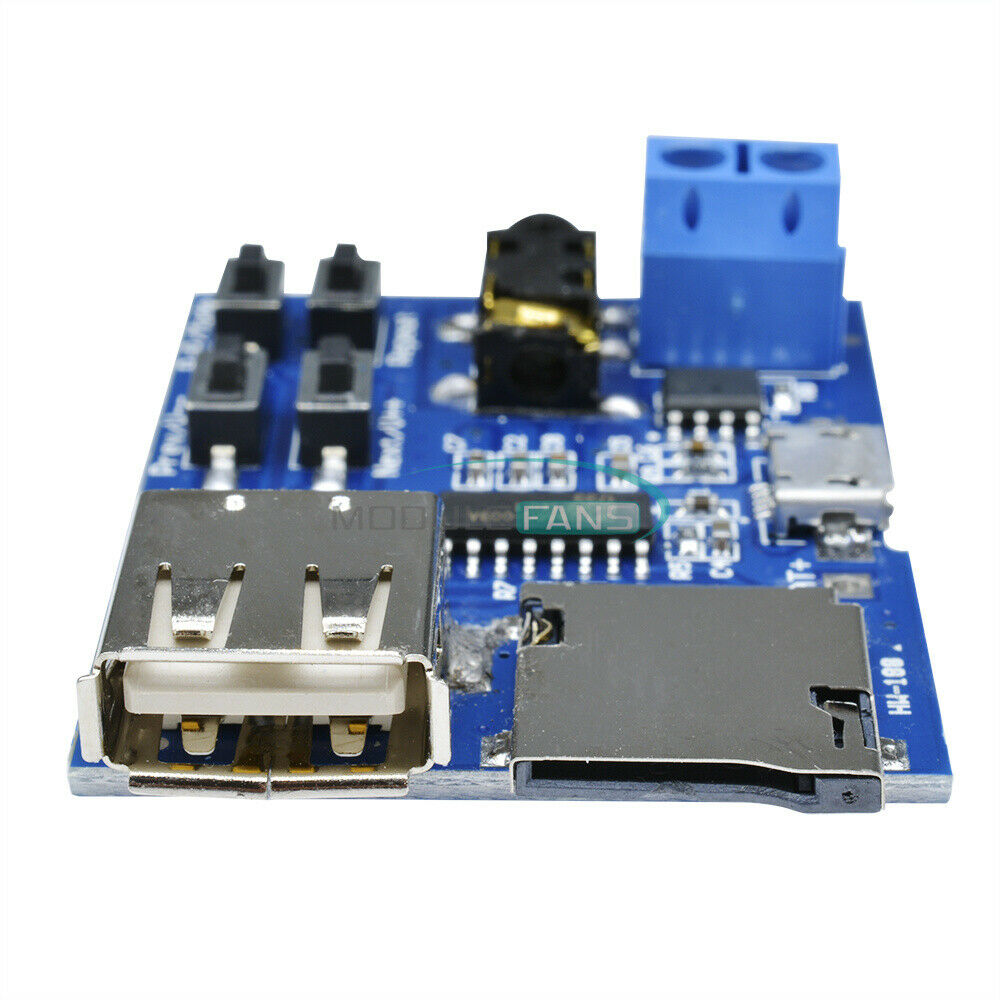 2PCS TF/U Disk MP3 Format Decoder Board Amplifier Decoding Audio Player Module