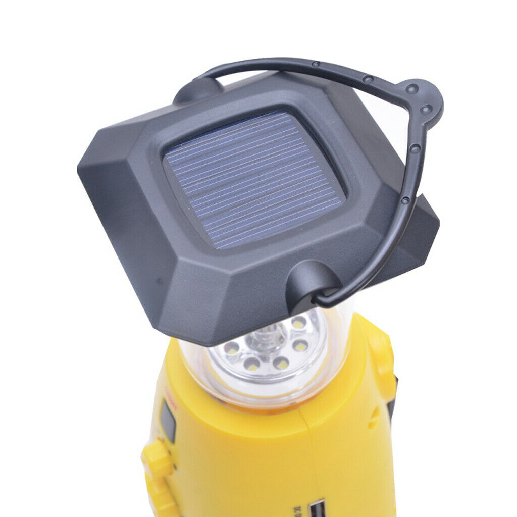 Portable Solar Hand Crank Radio AM/FM Emergency Radio LED Phone Charger