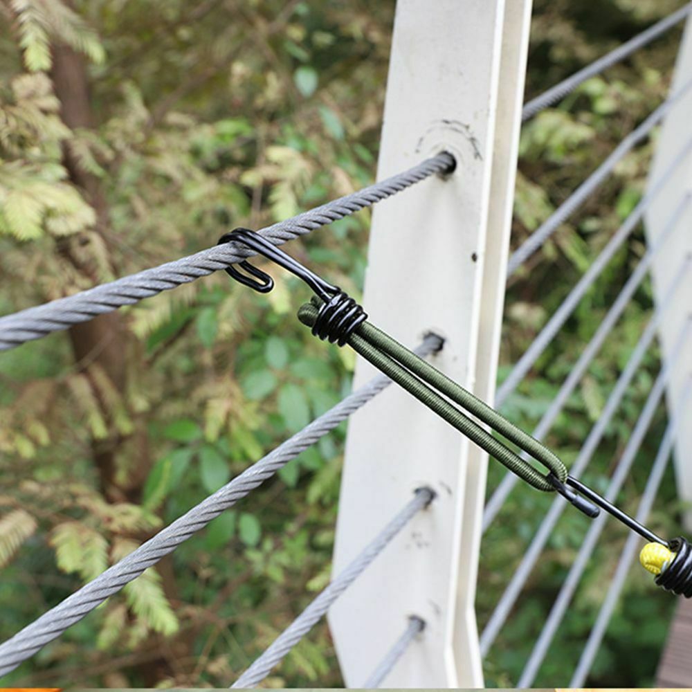 Outdoor Elastic Luggage Nail Strap Tent Hook Tent Rope Canopy Stretch Buckle