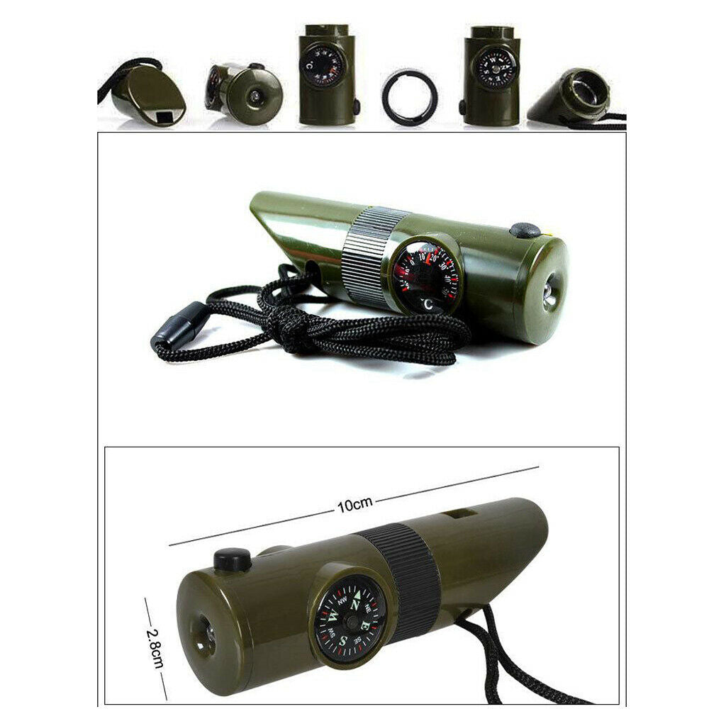 Survival Whistle with Lanyard Outdoor Camping Hiking Sports Emergency Tools