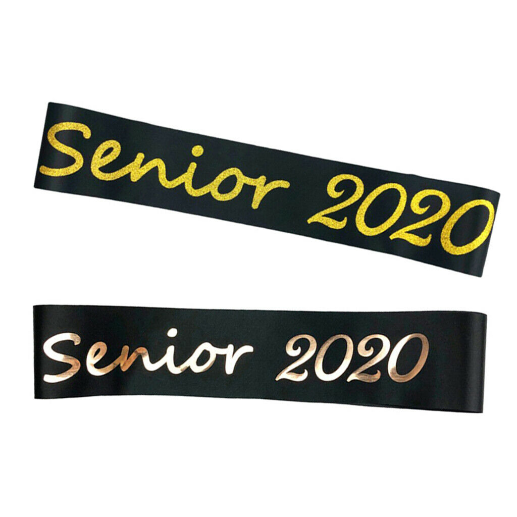 Party Satin Sash Doctor Shoulder Strap Gifts Dress Novelty Accessory Golden