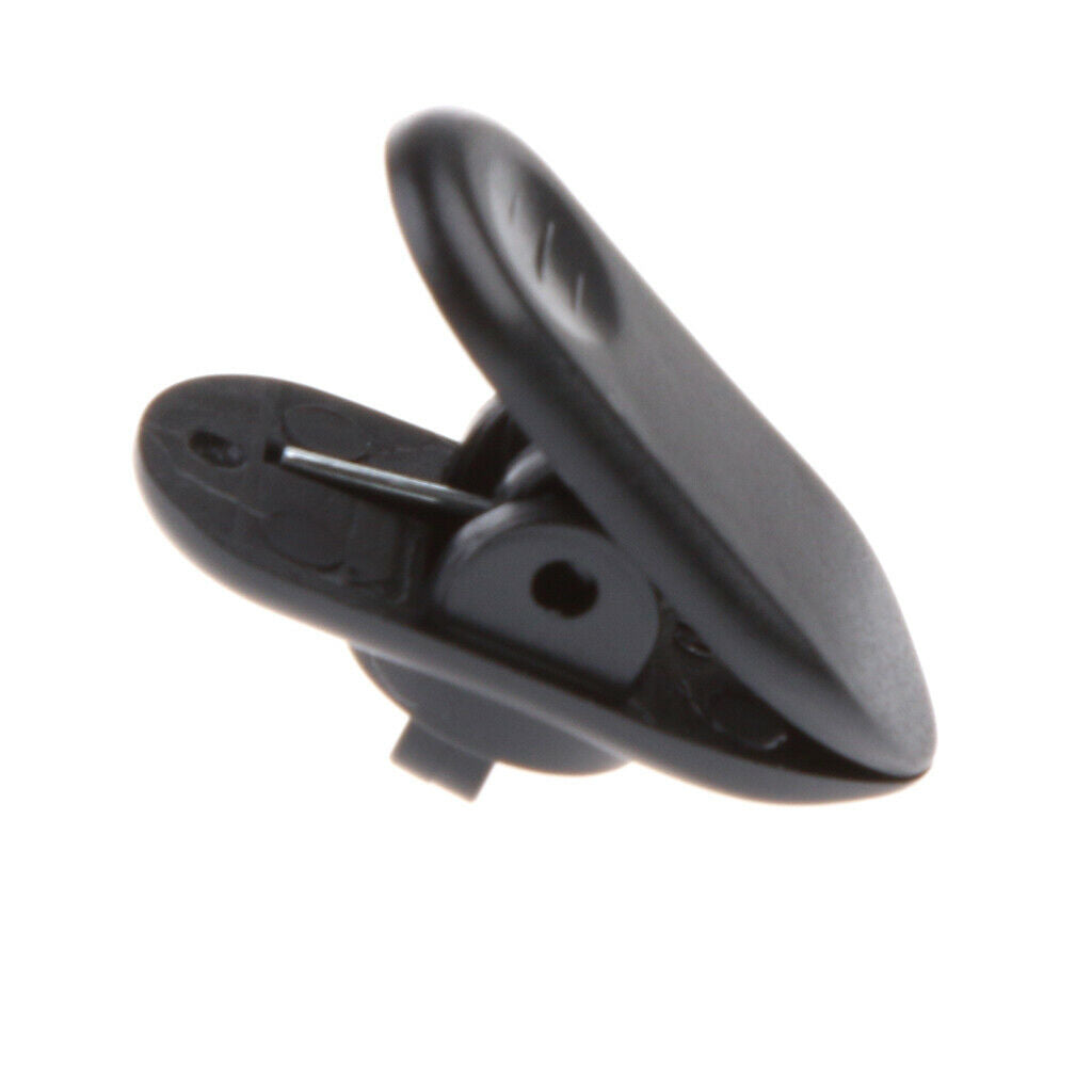 10x Earphone Lavalier Mic Tidy Cable Lapel Nip Clip holder Organizer Black