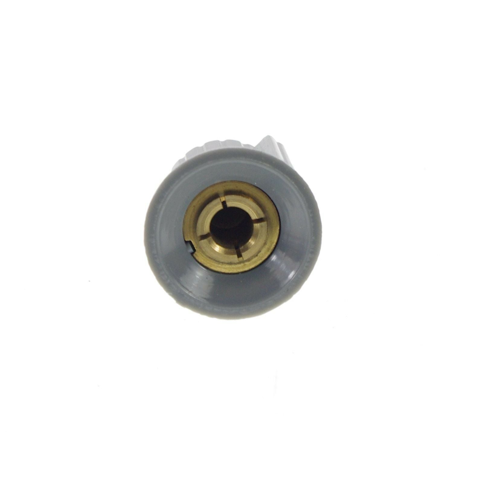 (2)KDJ25-20-6J Rotary Knob Hat Wave-band Rotary Plastic Rotate & Ear Type Grey