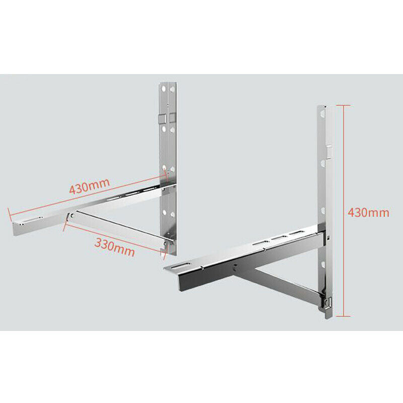 2x Heavy Duty Wall Air Conditioning AC Bracket Ductless Mini Split Hanging Rack