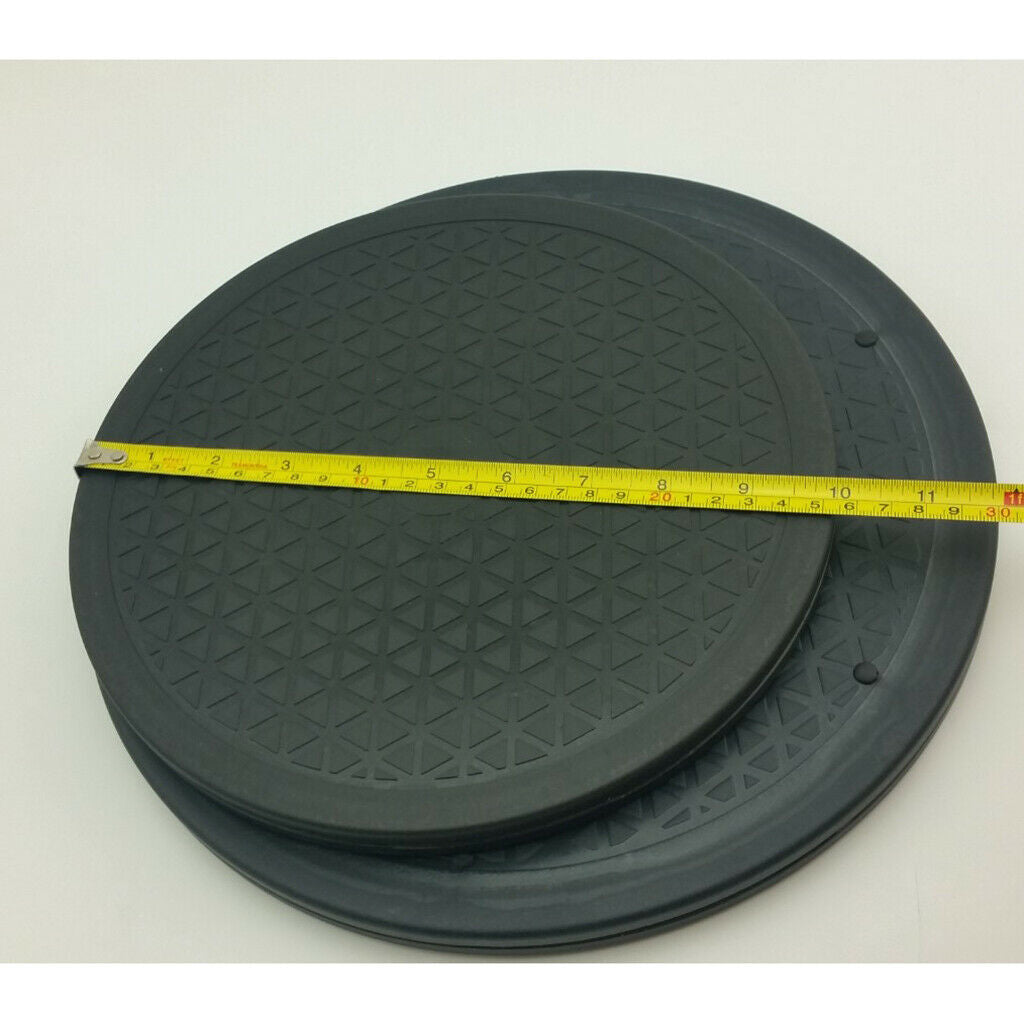 2X 360 DEGREE ROTATING TURN TABLE FOR TV STAND PLATFORM BASE MULTI USE 25CM