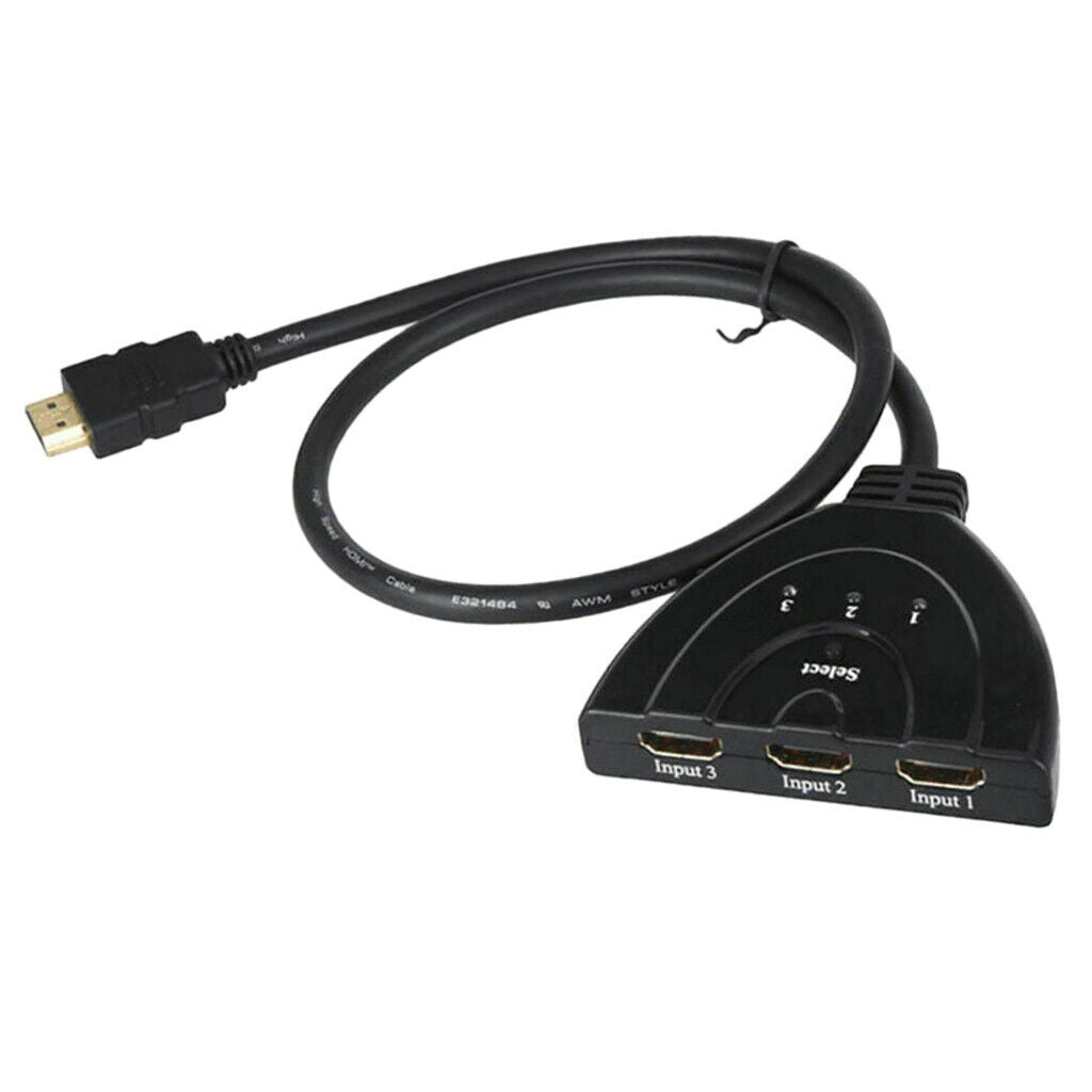 3 Port   Splitter Cable 1080P Switch Switcher HUB Adapter for PS4 HDTV