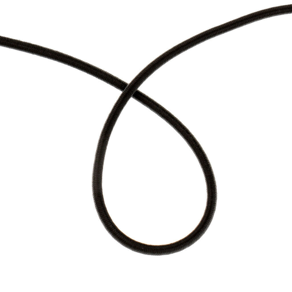 5m Shock Bungee Cord with 20 Pcs 5mm Carabiner Hook Buckle Elastic Rope End