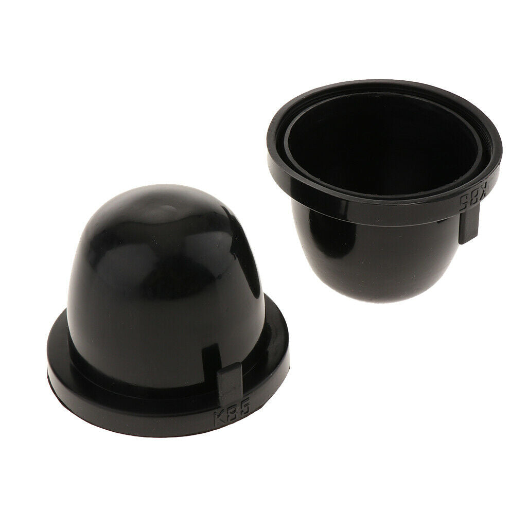 (2) 85mm Rubber Housing Seal Caps For Headlight Install Xenon Headlight Kit, LED