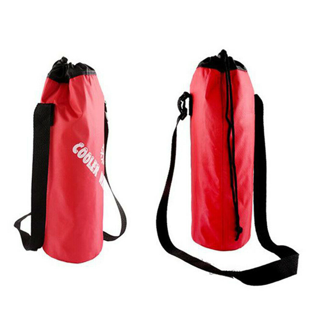 Waterproof Insulated Cooler Bag Ice Bag for Water Drink Bottle Red