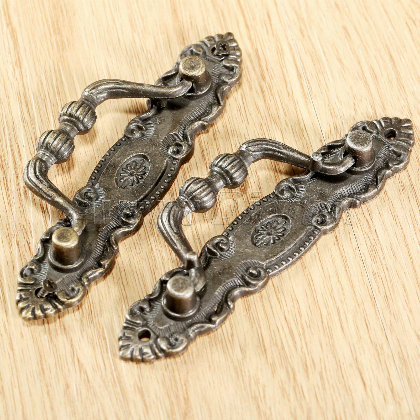 Useful Classic Furniture Decorative Hardware Latch Hasp Pull Handles Lock Kit