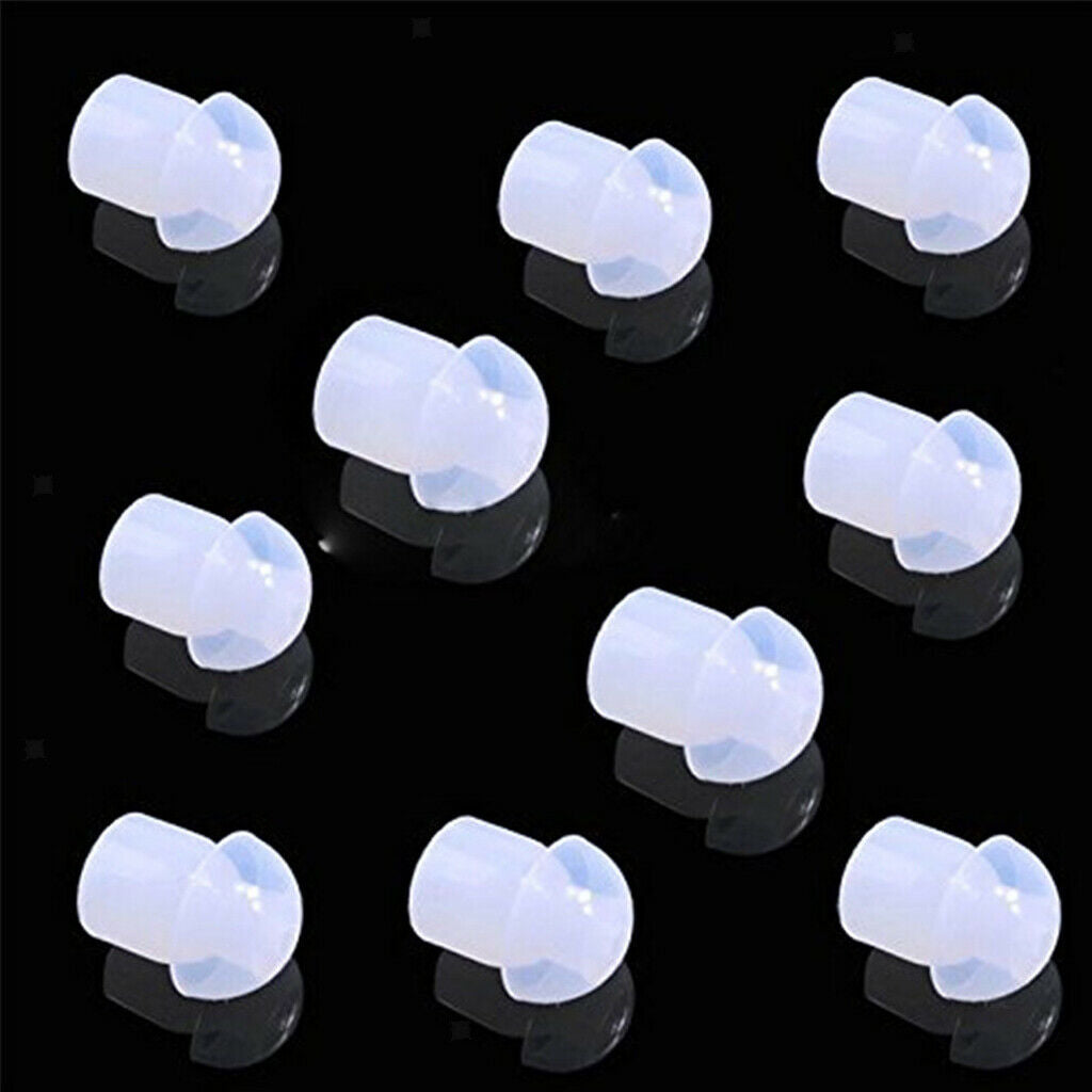 10 Pack of Replacement Rubber Mushroom Style Radio Eartips Earbud Tips for