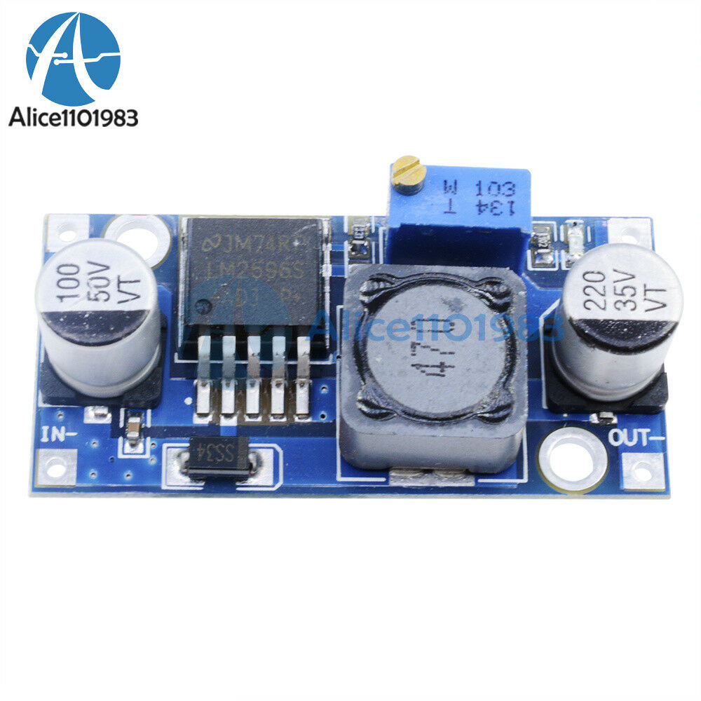 DC-DC Buck Converter Step Down Module LM2596 Power Supply Output 1.25V-35V