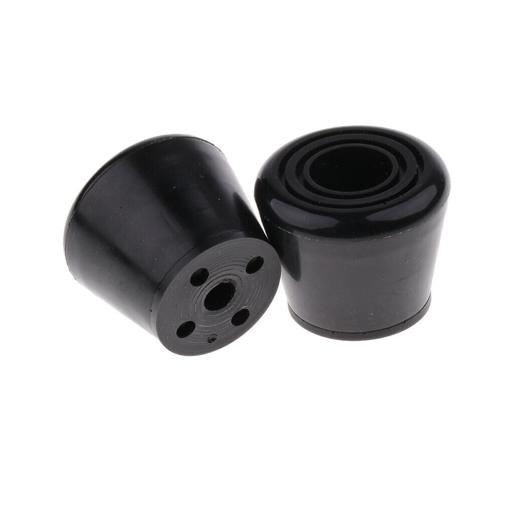 2Pcs Quad Roller Skates Toe Stops Stopper Gear for Adults Outdoor Skating Black