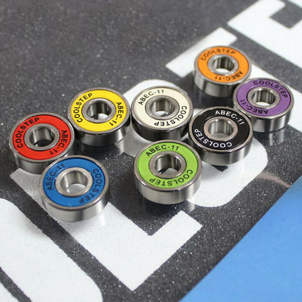 8 Pieces ABEC 11 High Speed Wearproof Skateboard Scooter Inline Bearings