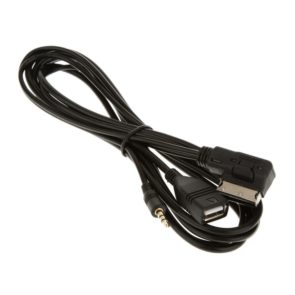 3.5mm Jack Aux Music AMI MMI Interface USB Cable for VW Touran Tiguan