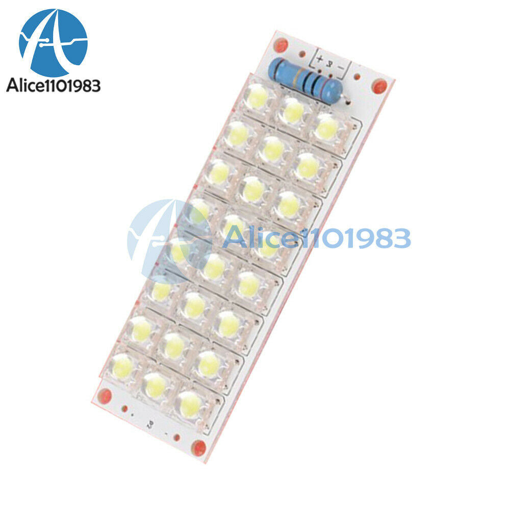 DC 12V 24-LED Super Bright White Piranha LED Board Night LED Lights Lamp