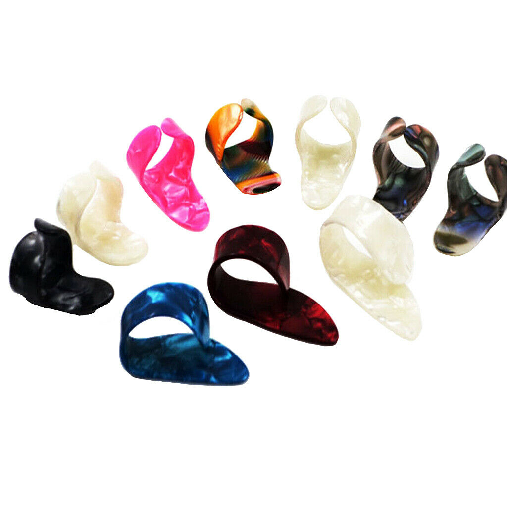 15pcs Stainless Steel Celluloid Thumb Finger Guitar Picks