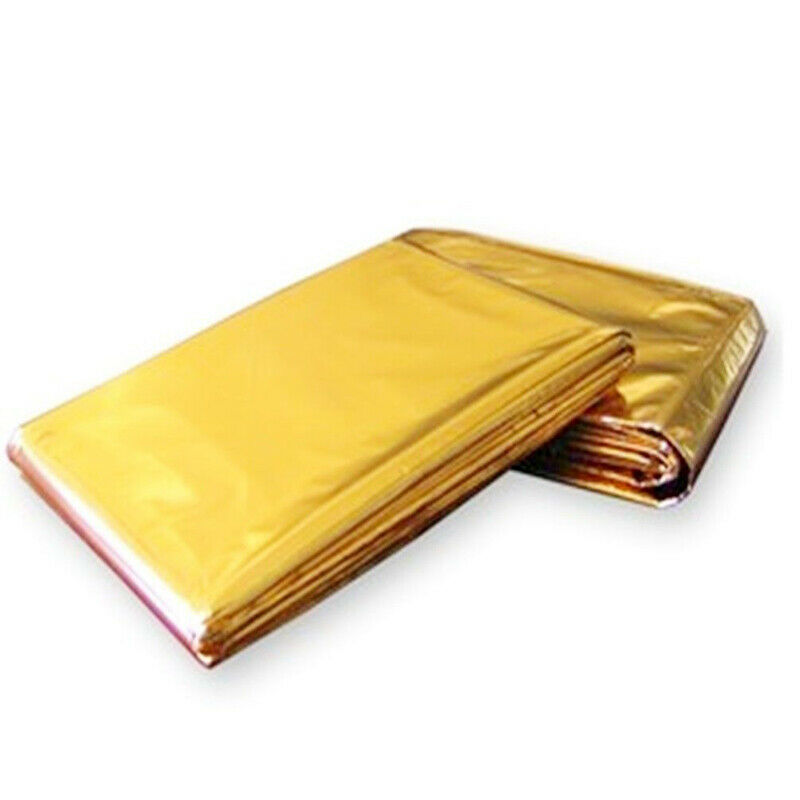 Waterproof Emergency Solar Blanket Safety Survival Insulating Mylar Thermal Heat