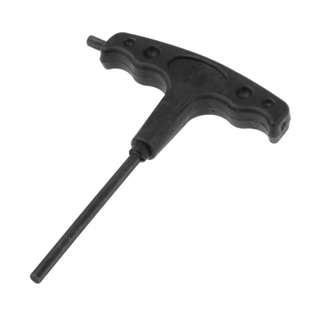 Inline Skates T Handle Wrench Hexagon Spanner Inline Skate Tool Kit Black