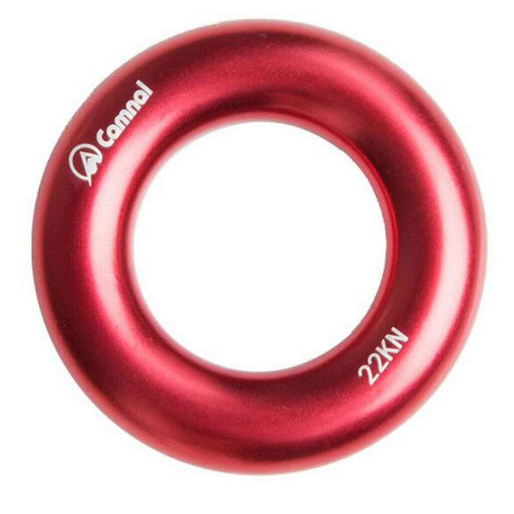 Pack Of 2 Aluminum Alloy Climbing Rappel Rings for Rock Arborist , L+S
