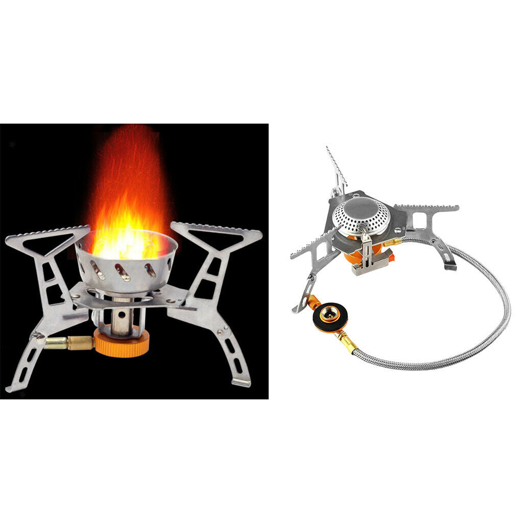Mini Outdoor Gas Stove Ignition Camping Butane Gas Burner Collapsible Gear