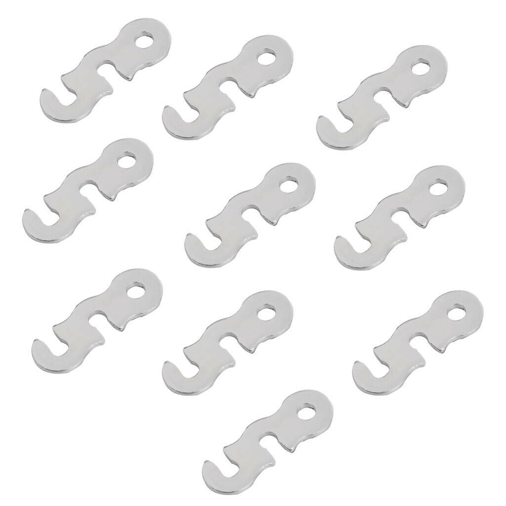 10pcs Tent/ Awning Guy Line Runners Guyline Rope Lock Tensioners Camping
