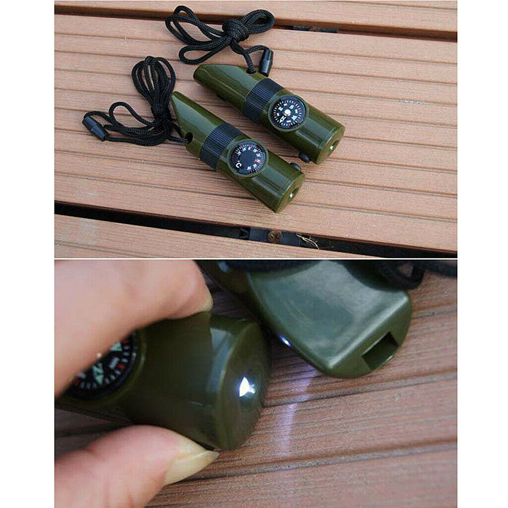 Survival Whistle with Lanyard Outdoor Camping Hiking Sports Emergency Tools