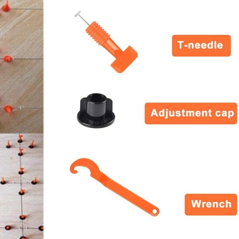704 Pcs Tile Leveling System Kit Flat Ceramic Floor Wall Construction Tools ReA6
