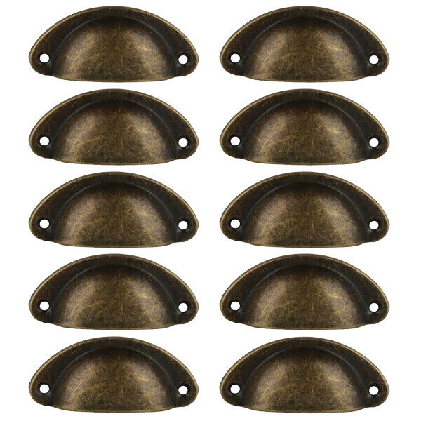 20Pcs Zinc Alloy Rustic Cabinet Cup Pull Drawer Handle Kithchen Door Fixing
