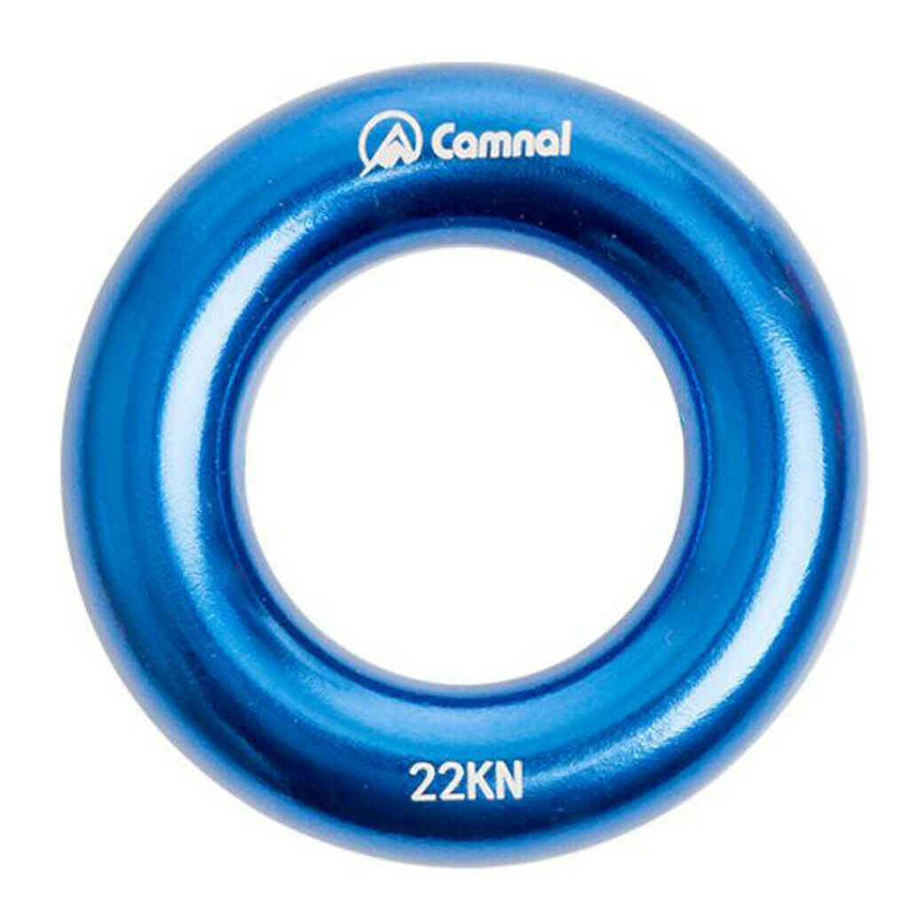 Pack Of 2 Aluminum Alloy Climbing Rappel Rings for Rock Arborist , L+S