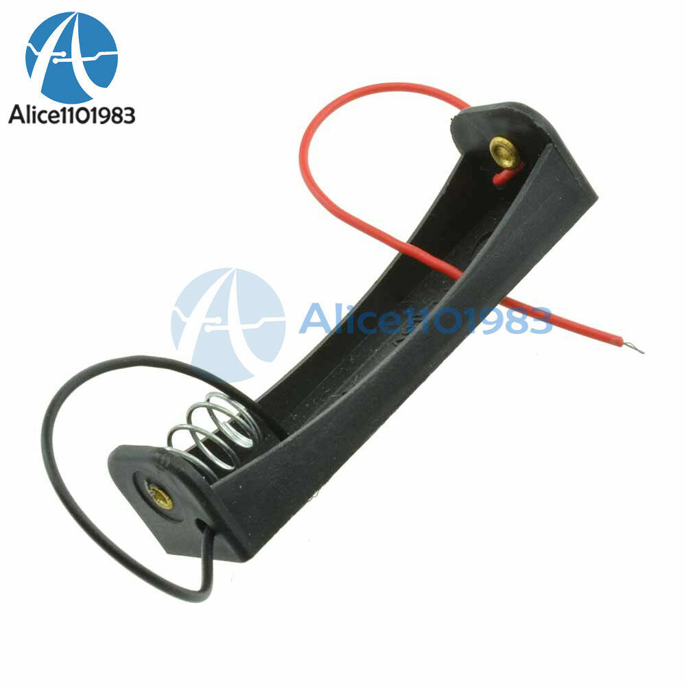 Lot 10PCS AA Battery Holder Storage Box Case with Lead 1.5V for DIY Experiment