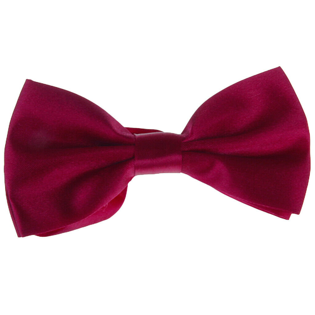 Tuxedo Bow Tie Bowtie Necktie for Men - Wine Red