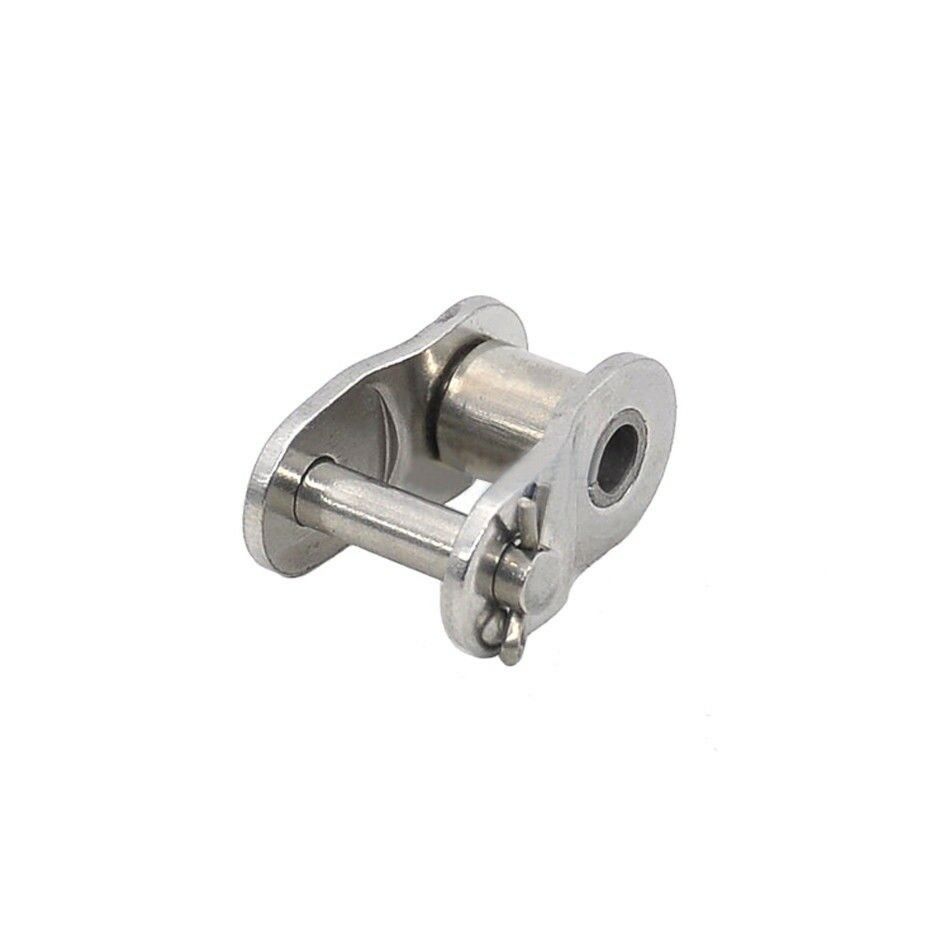 #25 Stainless Steel Roller Chain Connecting Link Half Link For 04C Chain x1Pcs