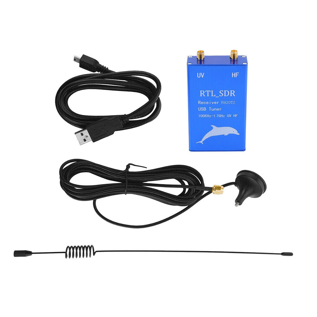 Rtl2832u + R820t2 UV-HF RTL. SDR Radio USB Tuner Receiver - CW FM 100 khz-1.7ghz