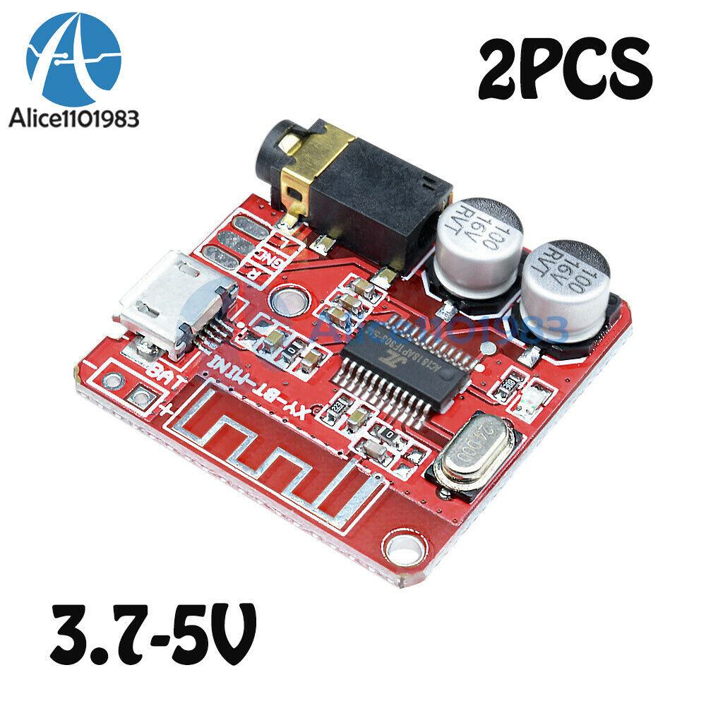2Pcs Mini Bluetooth 4.1 Audio Receiver MP3 Decoder Lossless Amplifier Module