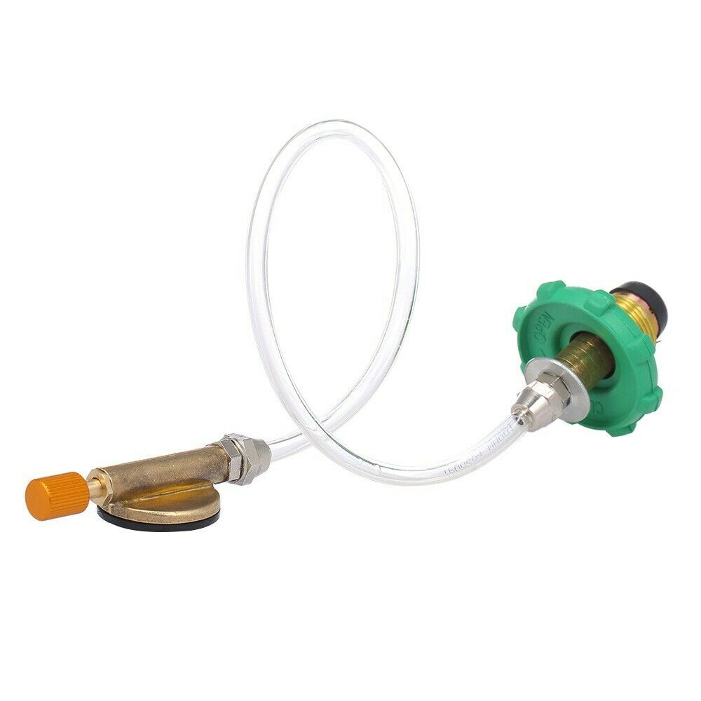 Camping Stove Propane Refill Adapter Flat Cylinder Tank Coupler Bottle