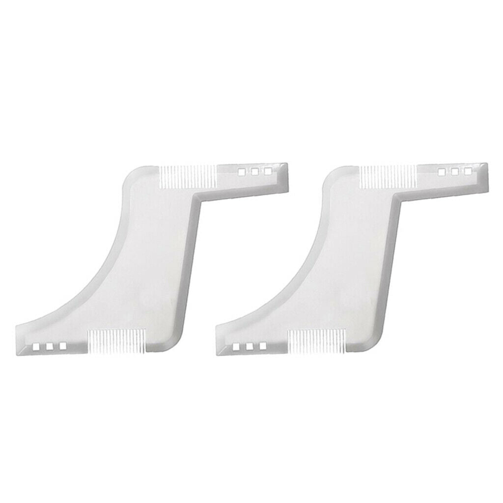 Double-sided Beard Shaping Comb Facial Hair Styling Template Guide Clear
